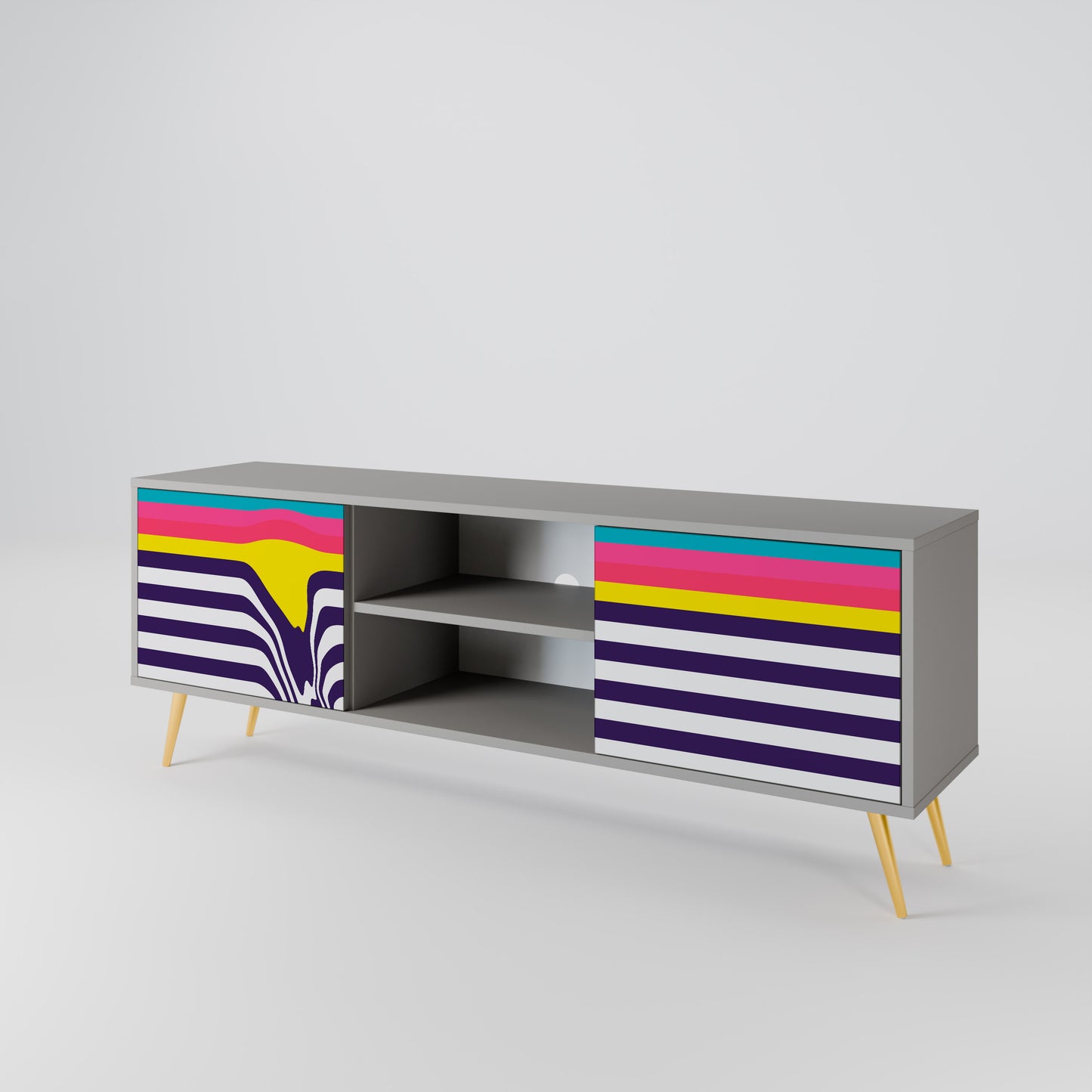 TONE COLLAPSE 2-Door TV Cabinet