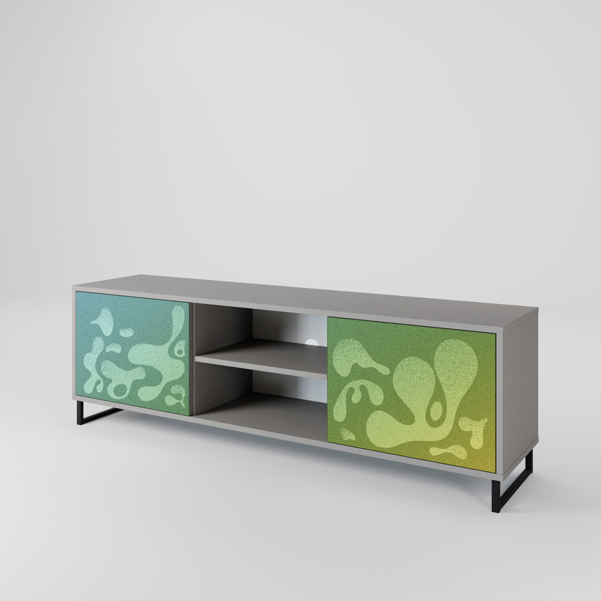 IRREGULAR BLUE 2-Door TV Cabinet
