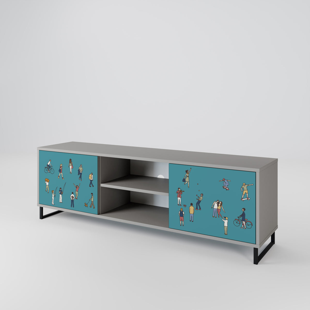 COLLECTIVE STREAM 2-Door TV Cabinet