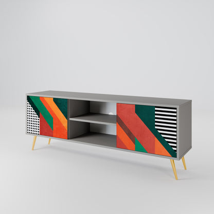 MAKESHIFT ARTISTRY 2-Door TV Cabinet