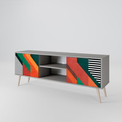 MAKESHIFT ARTISTRY 2-Door TV Cabinet