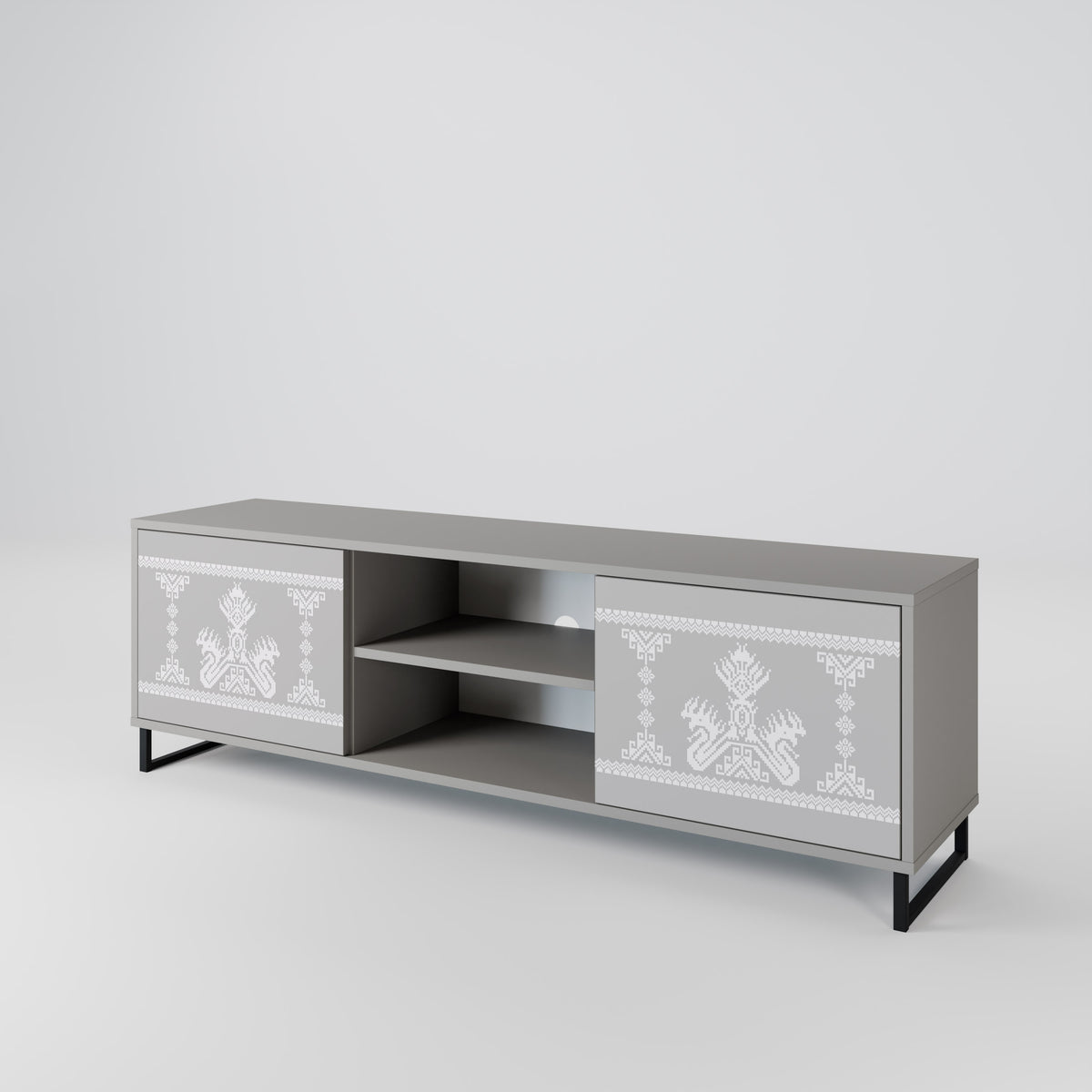 THAI GRAY 2-Door TV Cabinet