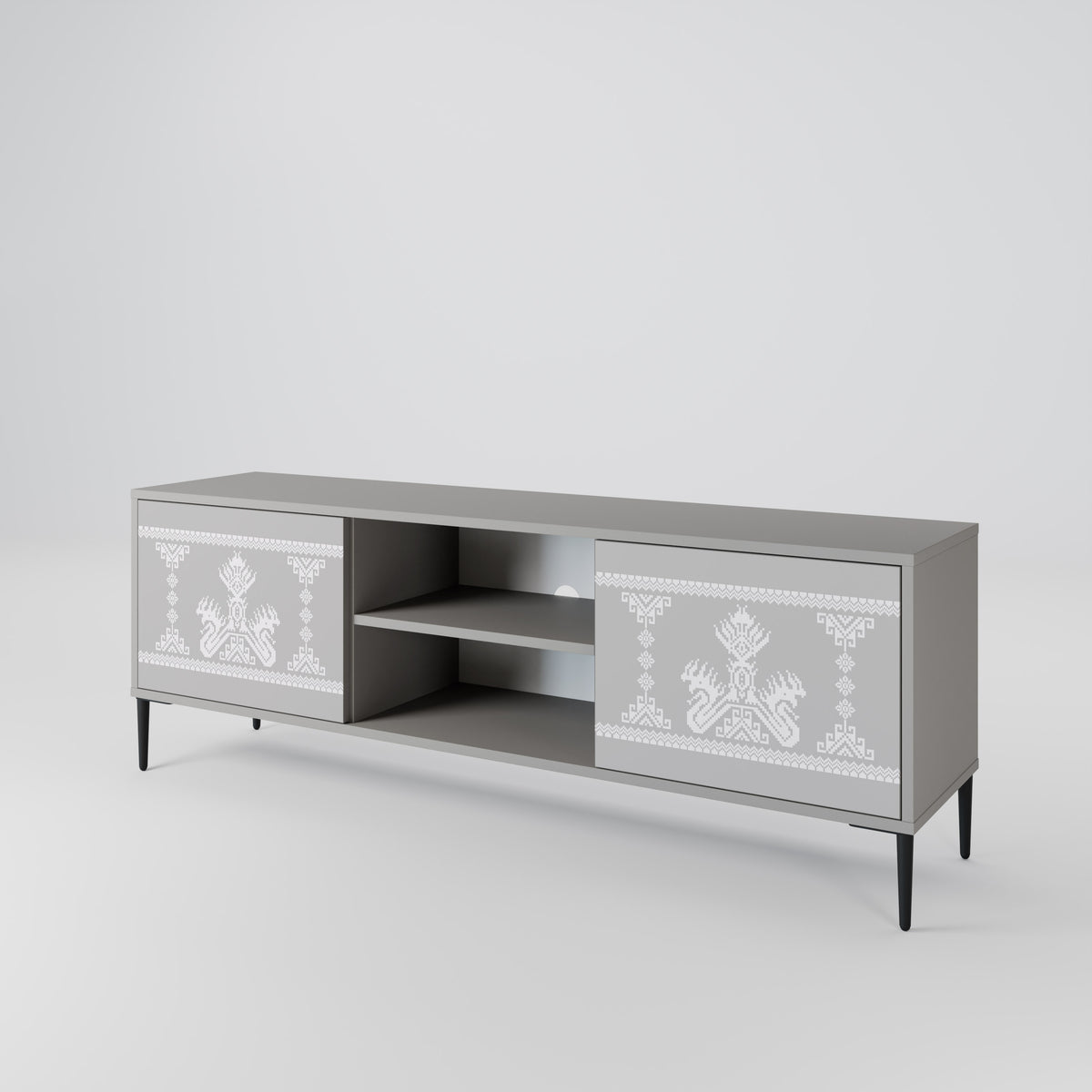 THAI GRAY 2-Door TV Cabinet