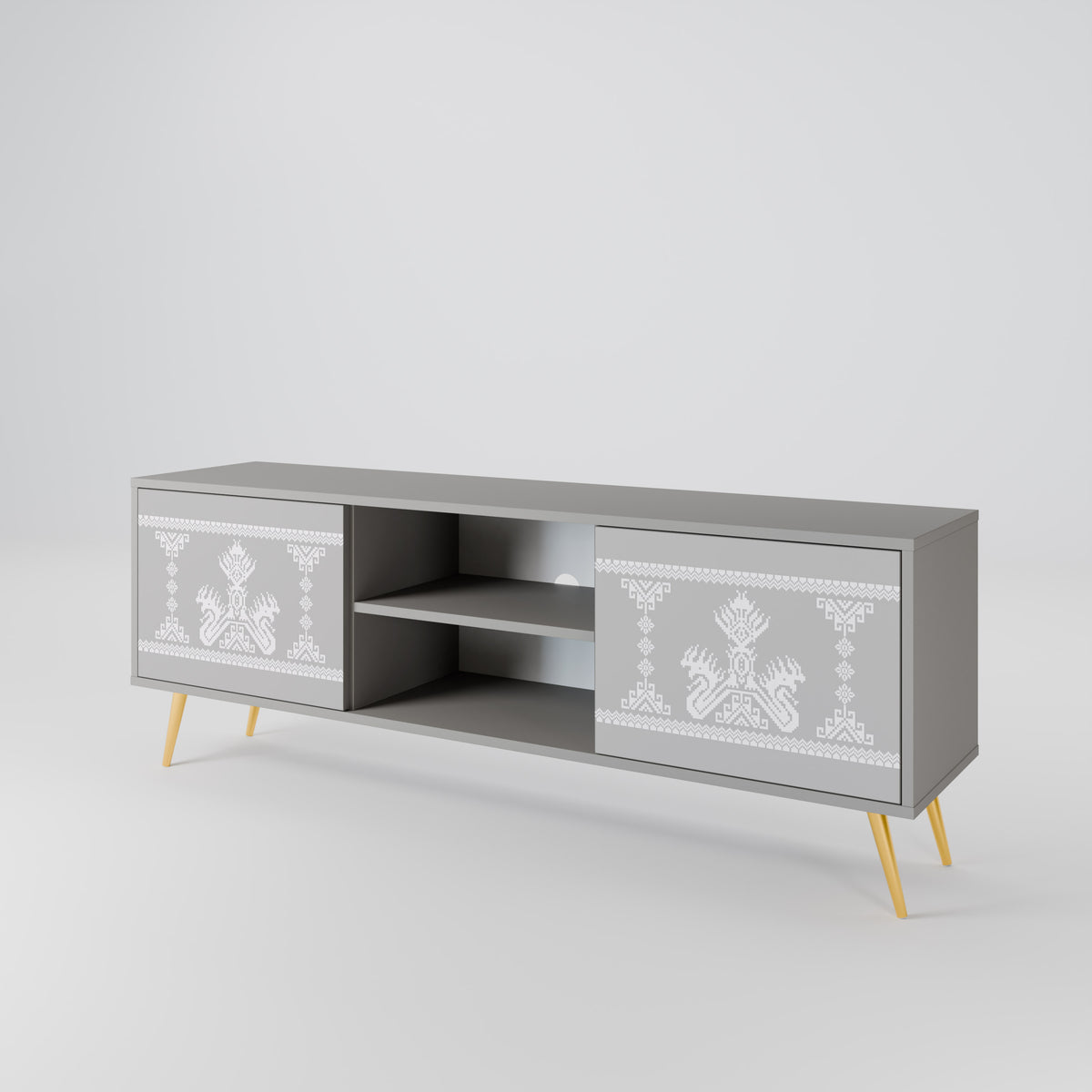 THAI GRAY 2-Door TV Cabinet