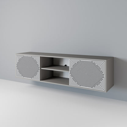POLYGON ILLUSION 2-Door TV Cabinet
