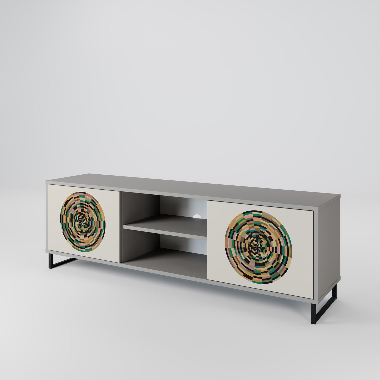 GREEN CIRCLES 2-Door TV Cabinet