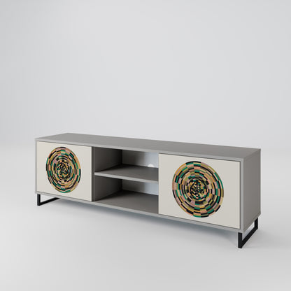 GREEN CIRCLES 2-Door TV Cabinet