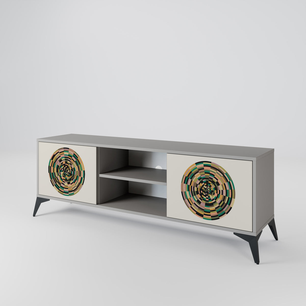 GREEN CIRCLES 2-Door TV Cabinet