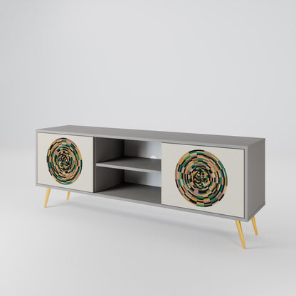 GREEN CIRCLES 2-Door TV Cabinet