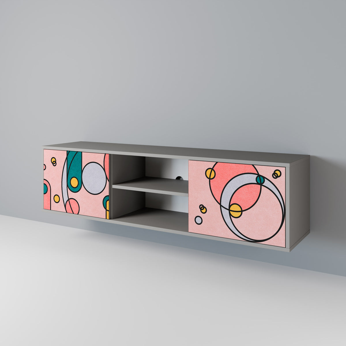 GOSSAMER ECHOES 2-Door TV Cabinet