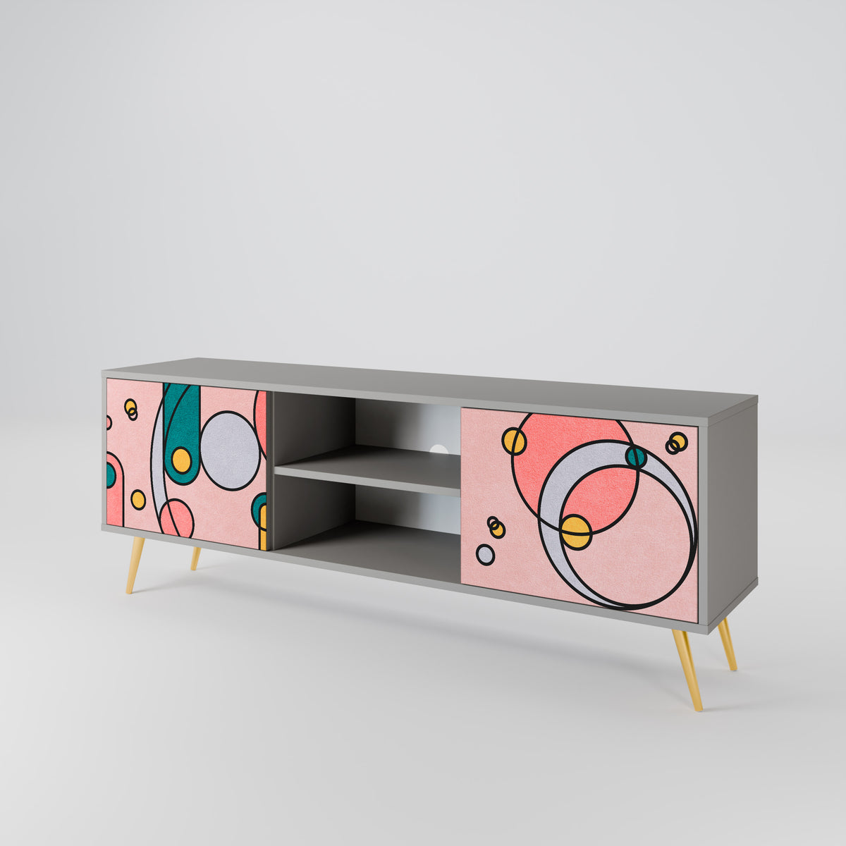 GOSSAMER ECHOES 2-Door TV Cabinet