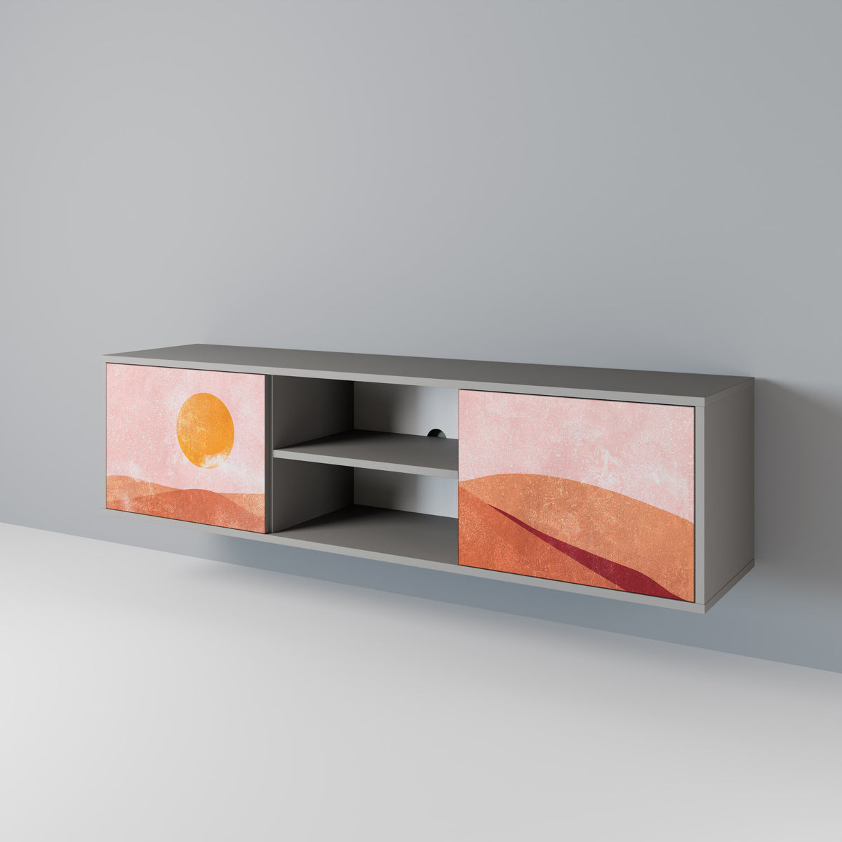 LUMINOUS SUNLIGHT 2-Door TV Cabinet