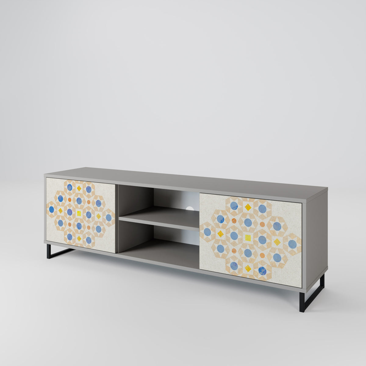PATTERNED PRISM 2-Door TV Cabinet