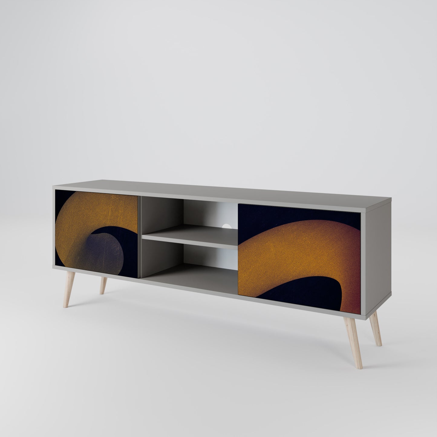 HOLLOW TIME 2-Door TV Cabinet