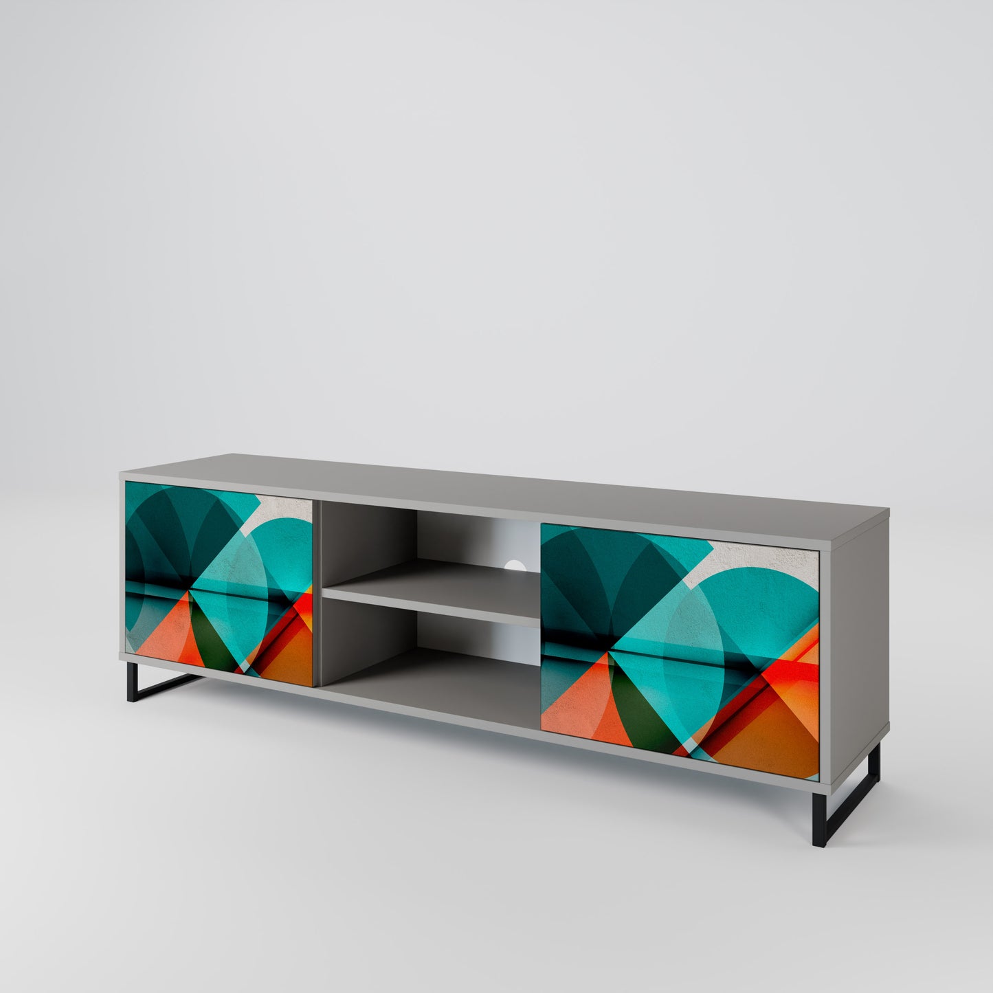 CIRCULAR RHAPSODY 2-Door TV Cabinet