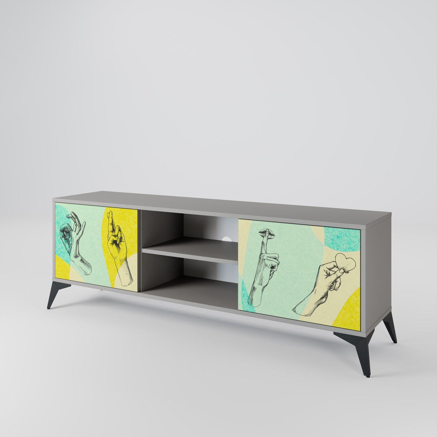 BODY LANGUAGE 2-Door TV Cabinet