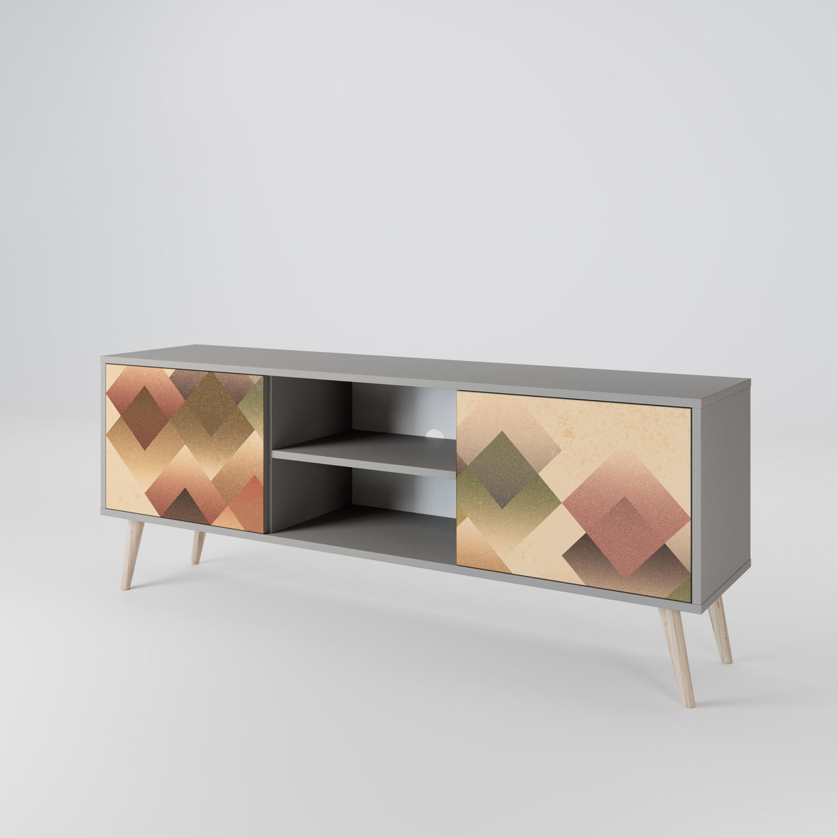 GEOMETRIC FUSION 2-Door TV Cabinet