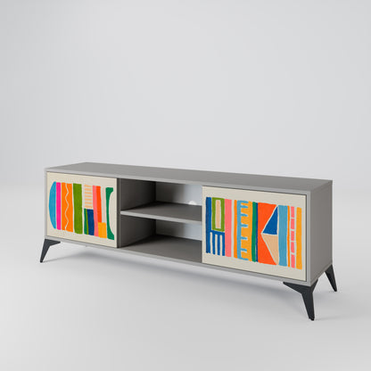 GEOMETRIC SHINE 2-Door TV Cabinet