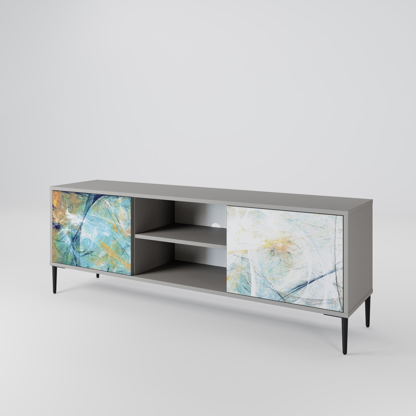 ABSTRACT THOUGHTS 2-Door TV Cabinet