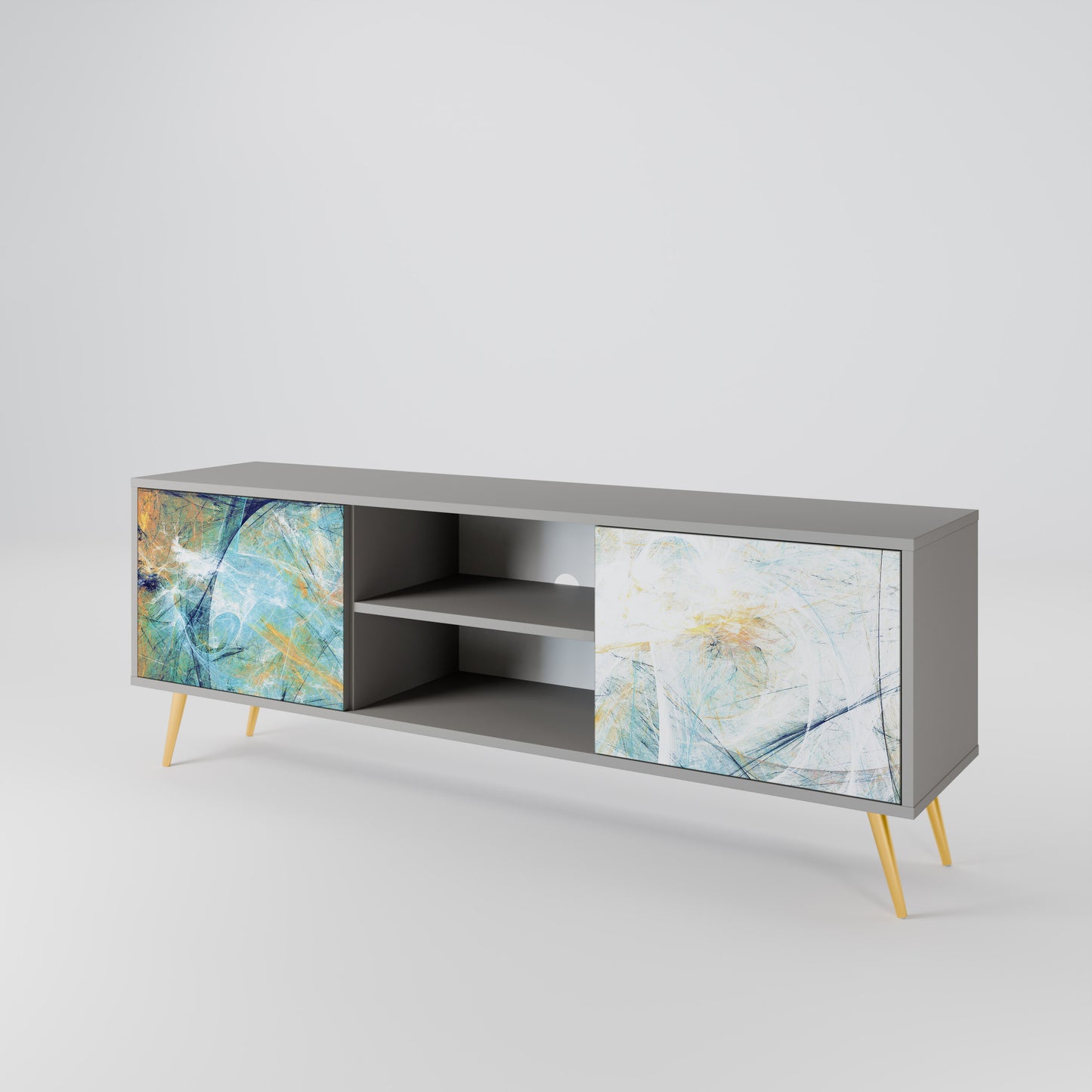 ABSTRACT THOUGHTS 2-Door TV Cabinet