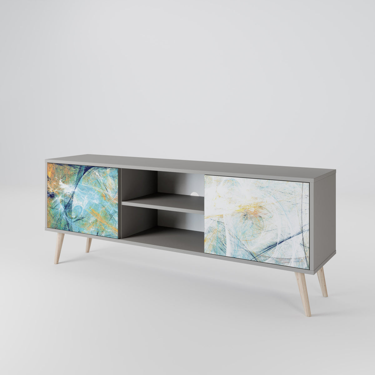 ABSTRACT THOUGHTS 2-Door TV Cabinet