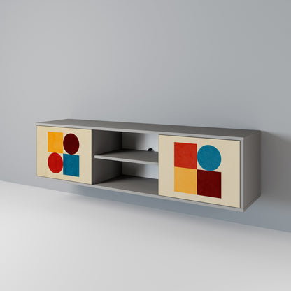 GEOMETRIC PUZZLE 2-Door TV Cabinet