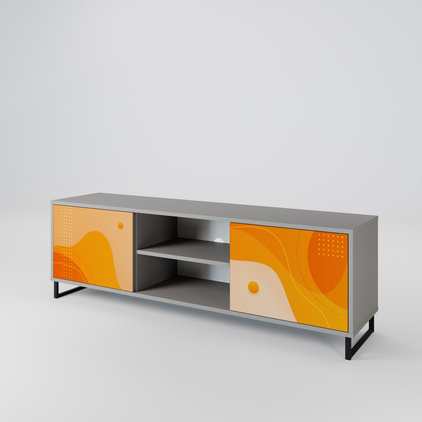 ORANGE ARRANGEMENT 2-Door TV Cabinet