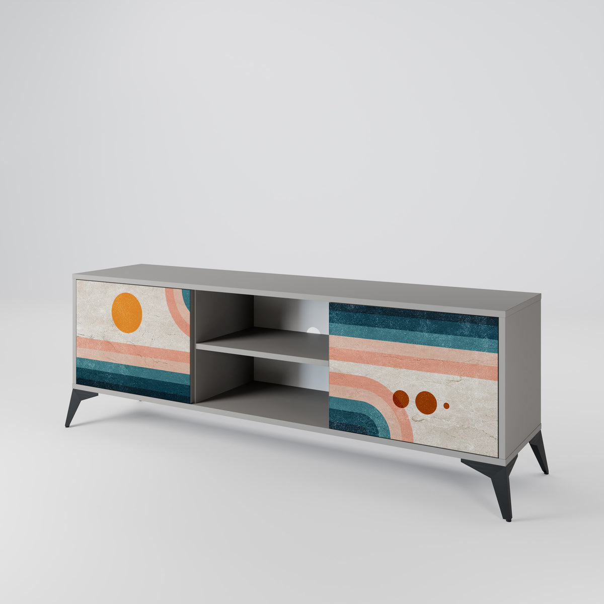 TWO HALVES 2-Door TV Cabinet