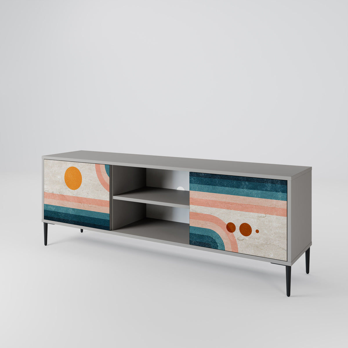 TWO HALVES 2-Door TV Cabinet