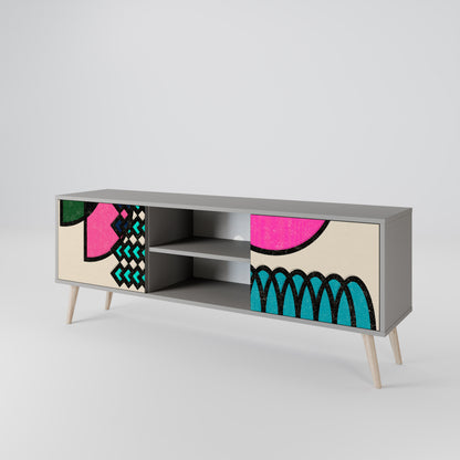 GEOMETRIC RHAPSODY 2-Door TV Cabinet