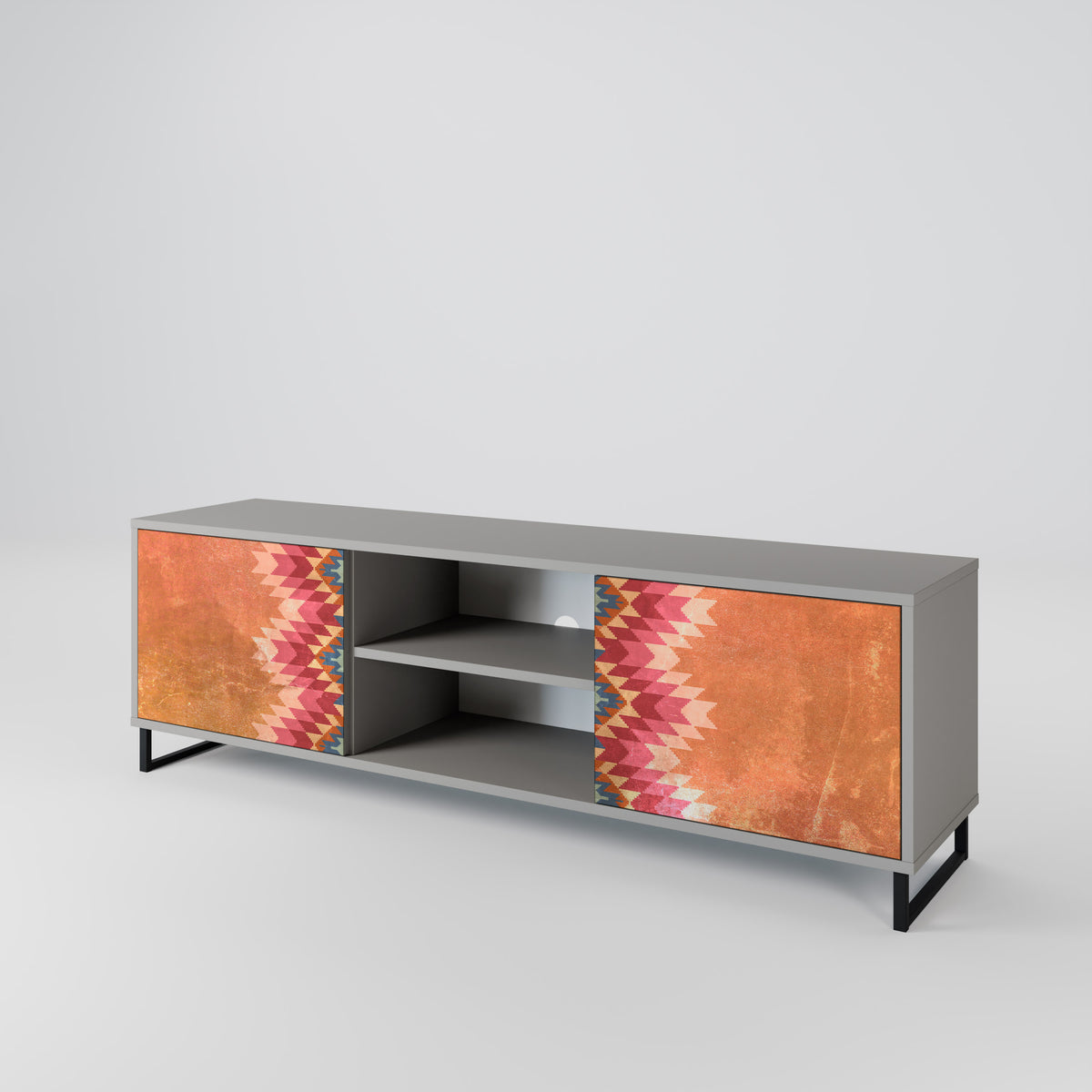 INDIAN FOLK 2-Door TV Cabinet