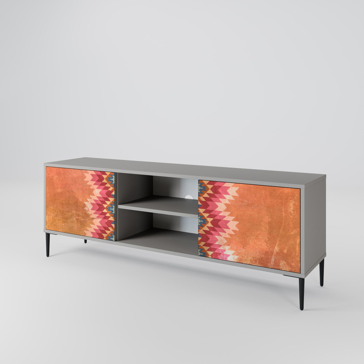 INDIAN FOLK 2-Door TV Cabinet
