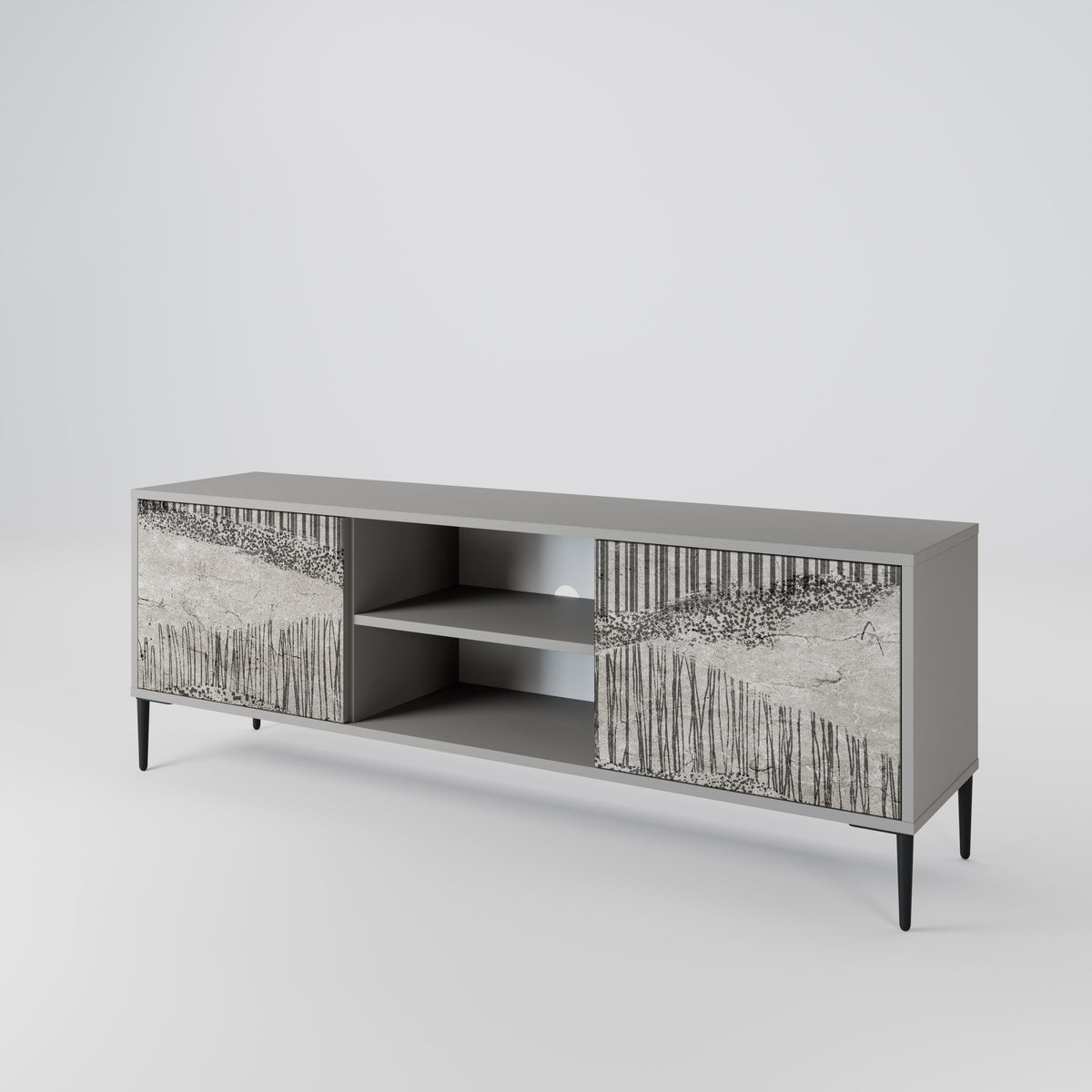 GRAIN LINES 2-Door TV Cabinet