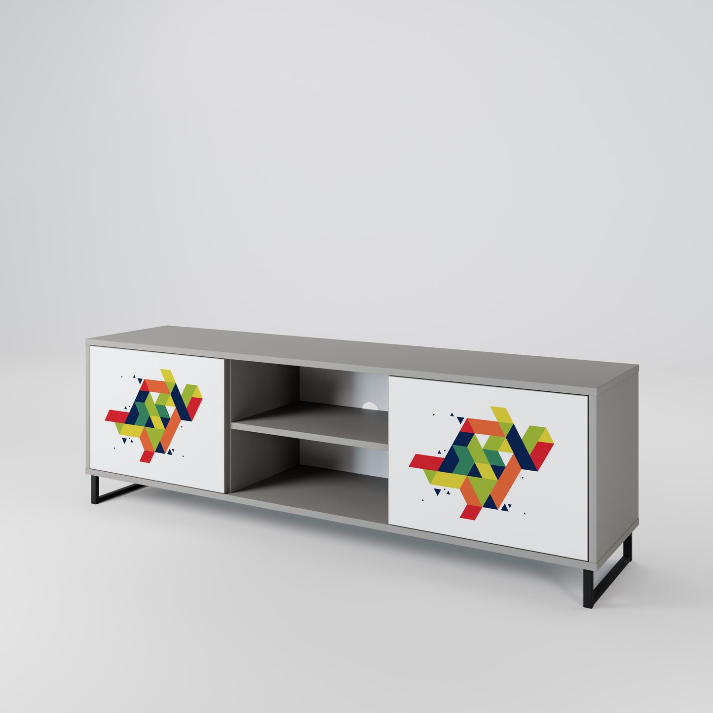 FUTURE SIGN 2-Door TV Cabinet