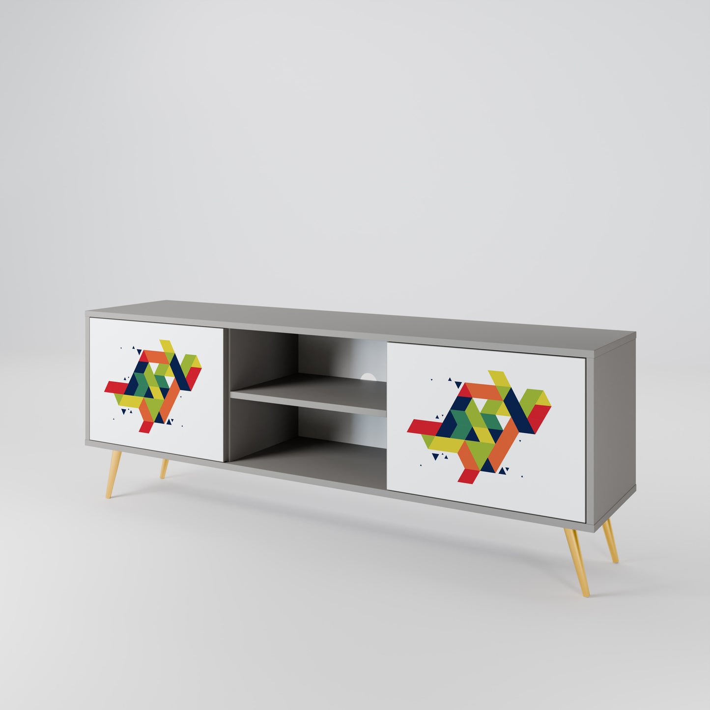 FUTURE SIGN 2-Door TV Cabinet