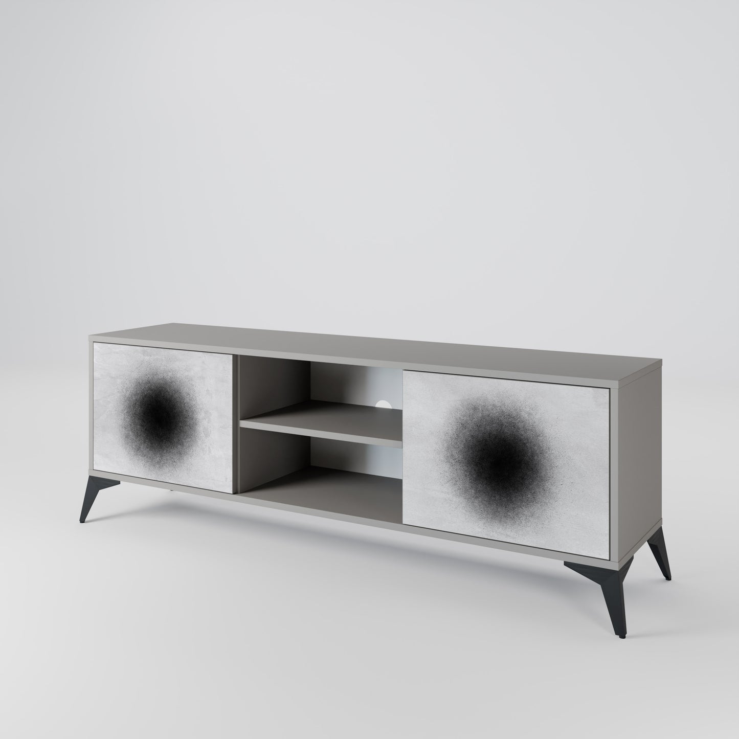 BLACK HOLE 2-Door TV Cabinet