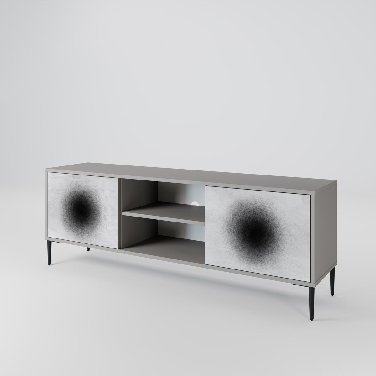BLACK HOLE 2-Door TV Cabinet