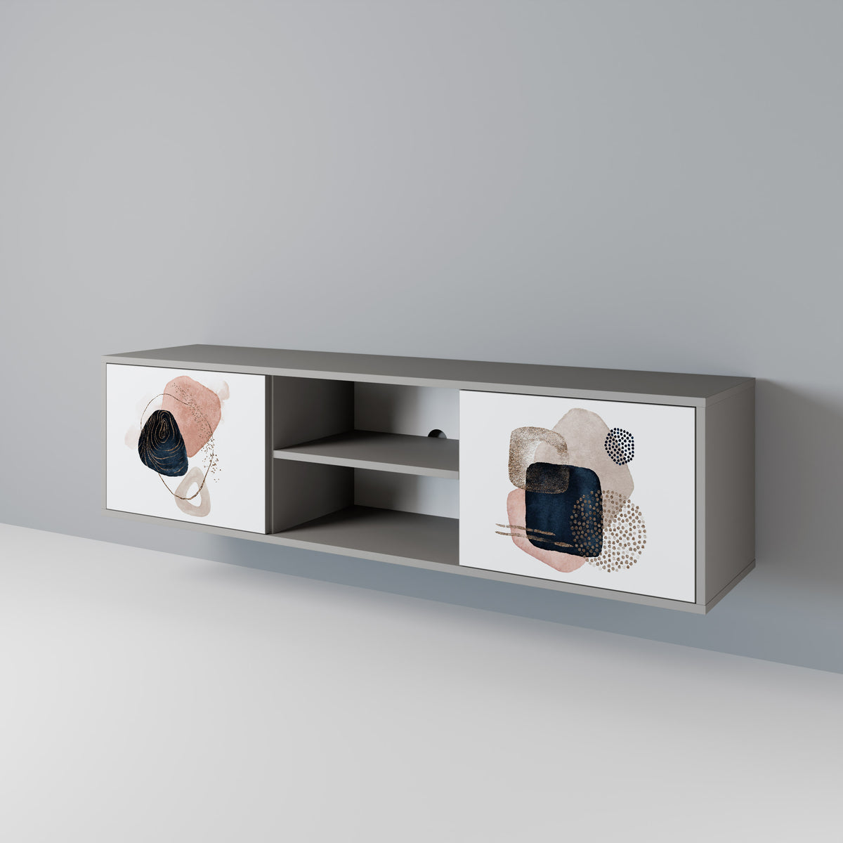 COLORFUL SHAPES 2-Door TV Cabinet
