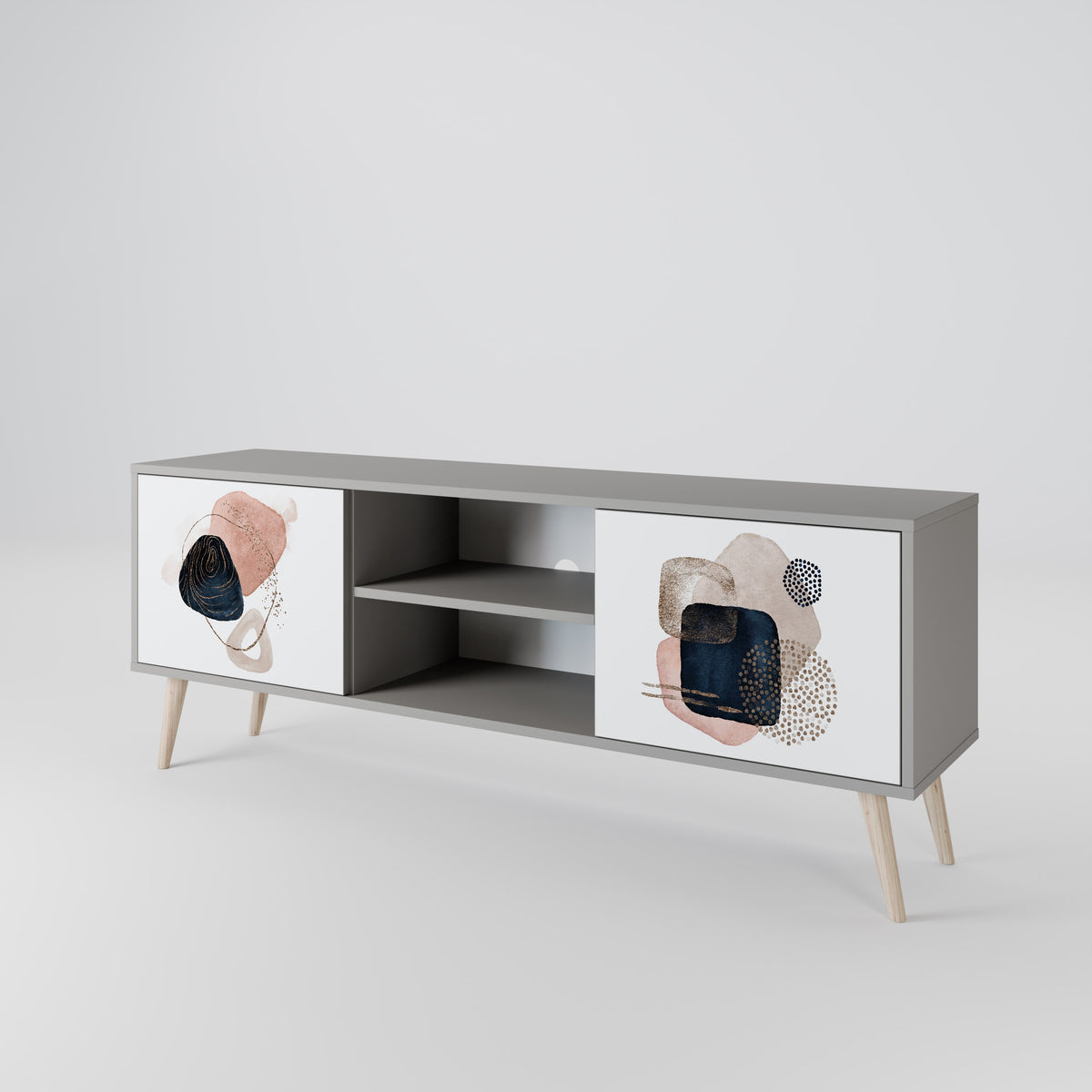 COLORFUL SHAPES 2-Door TV Cabinet