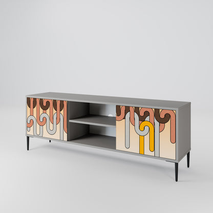 COLORFUL STRINGS 2-Door TV Cabinet