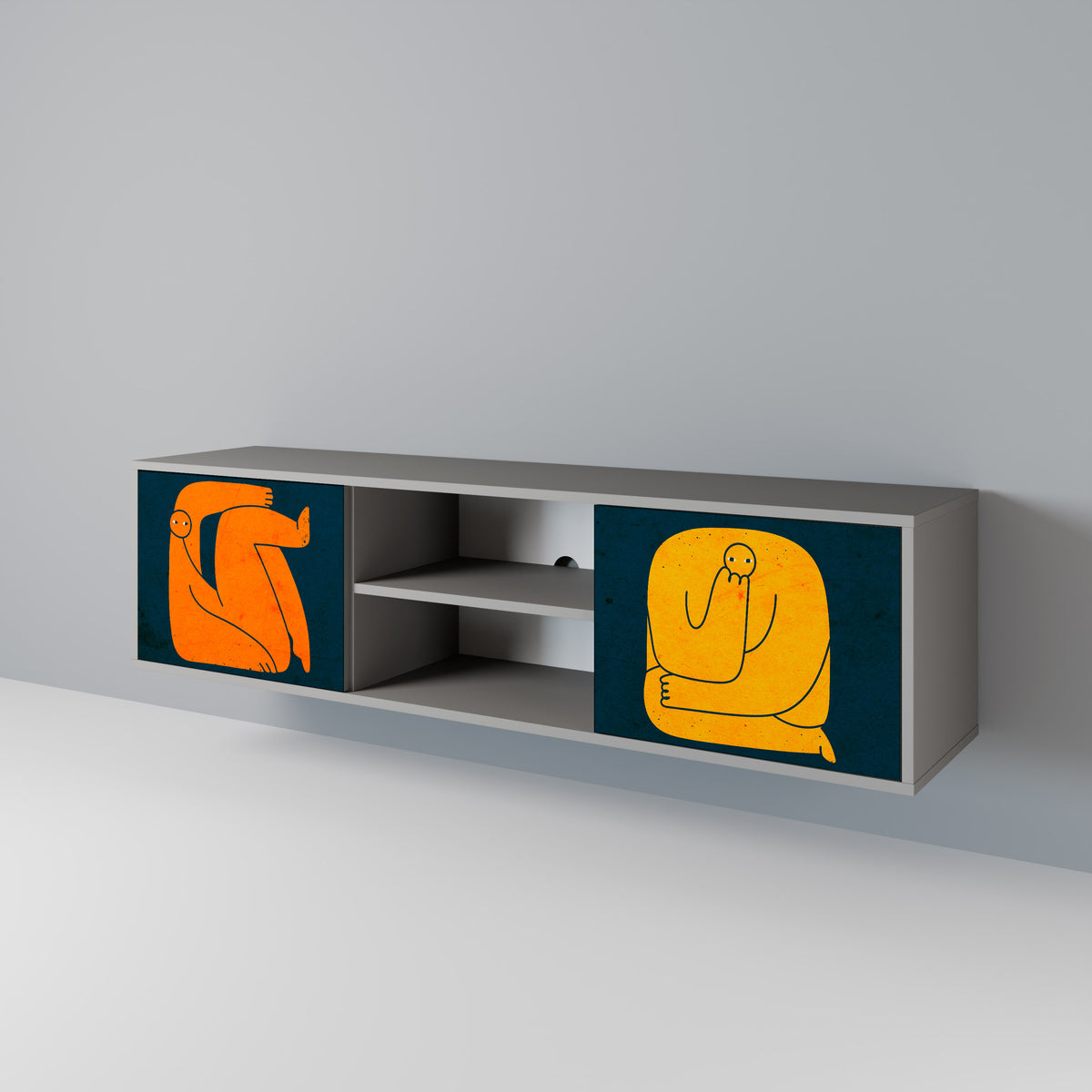 TOGETHER BUT SEPARATELY 2-Door TV Cabinet