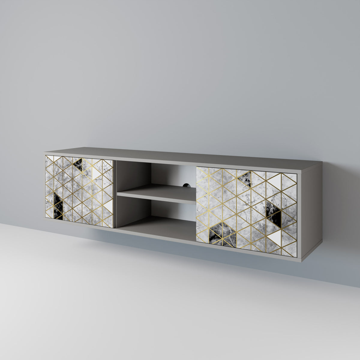 ASHEN ARIA 2-Door TV Cabinet