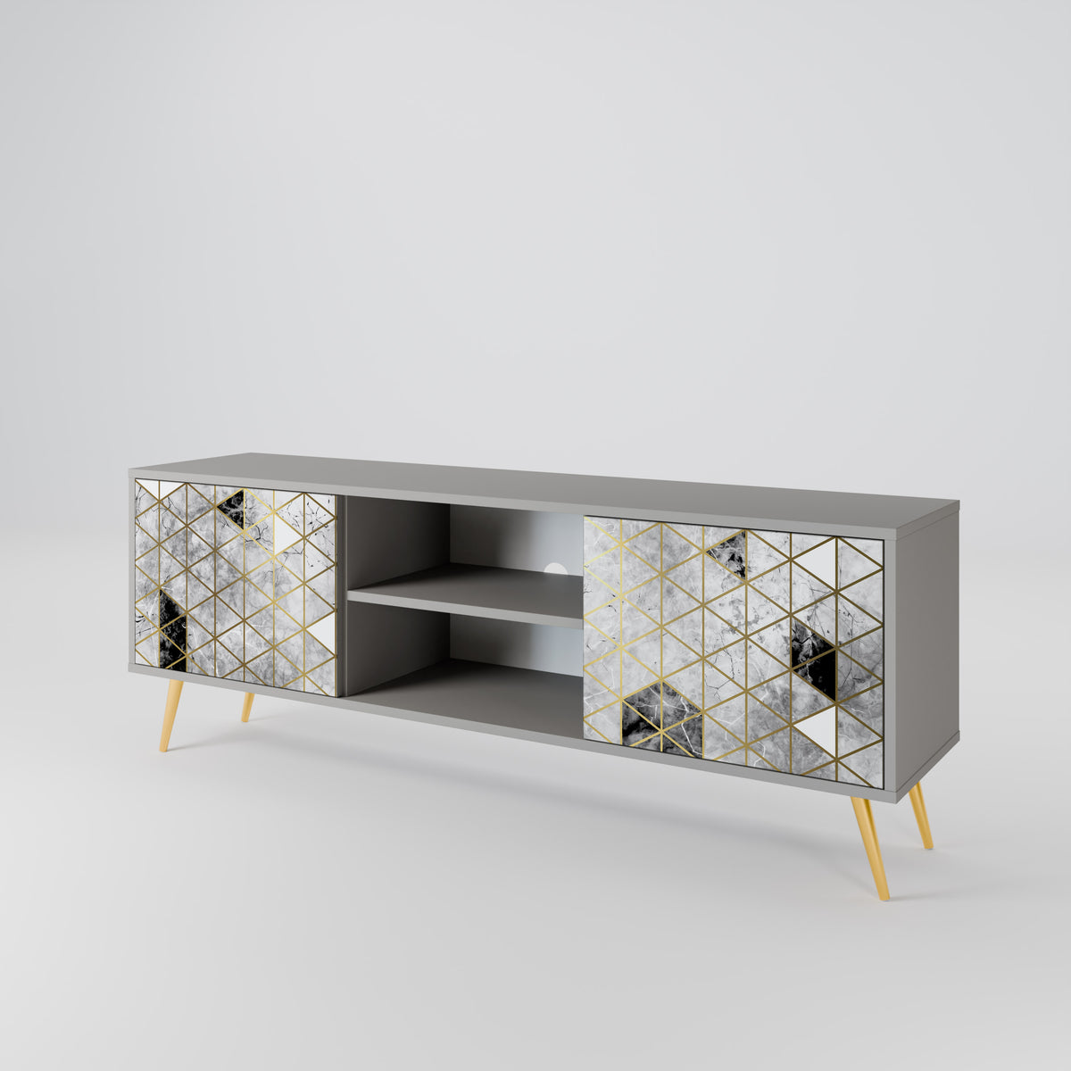 ASHEN ARIA 2-Door TV Cabinet
