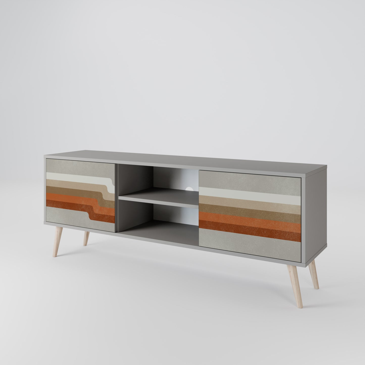 PECULIAR TRAIL 2-Door TV Cabinet