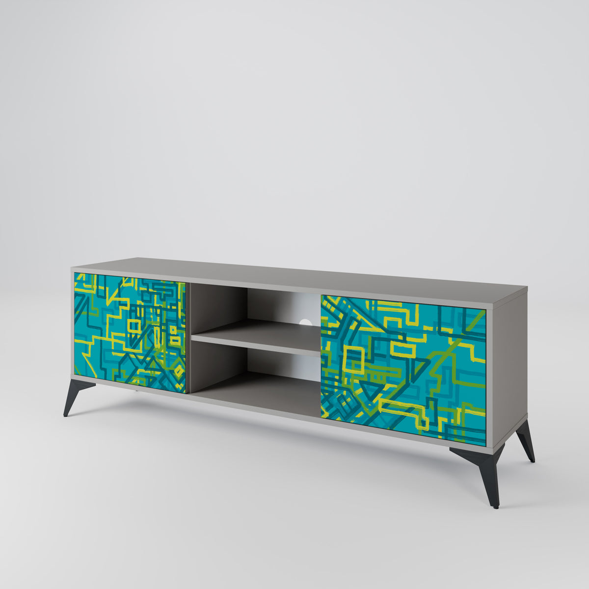 NOSTALGIC MEMORIES 2-Door TV Cabinet