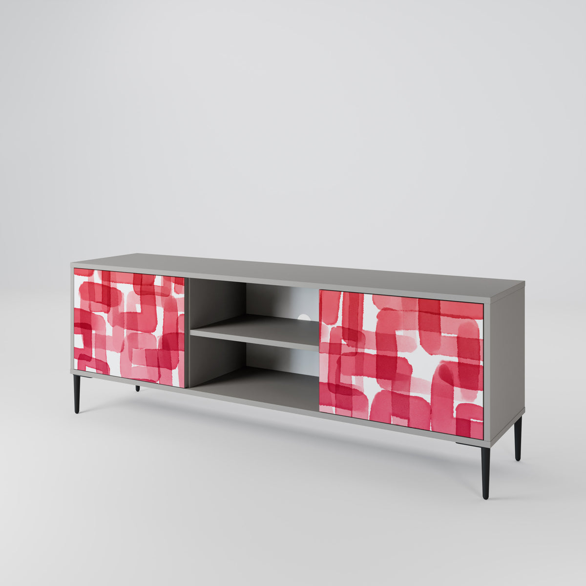 KALEIDOSCOPIC CUBISM 2-Door TV Cabinet