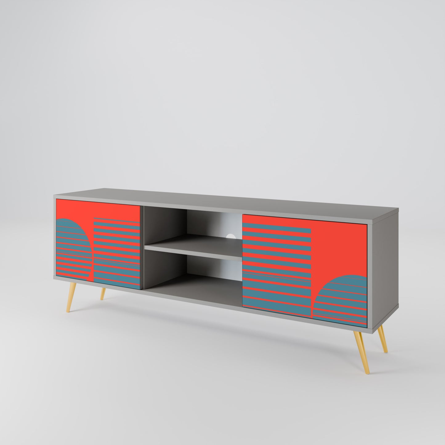 RISING GEOMETRY STARS 2-Door TV Cabinet