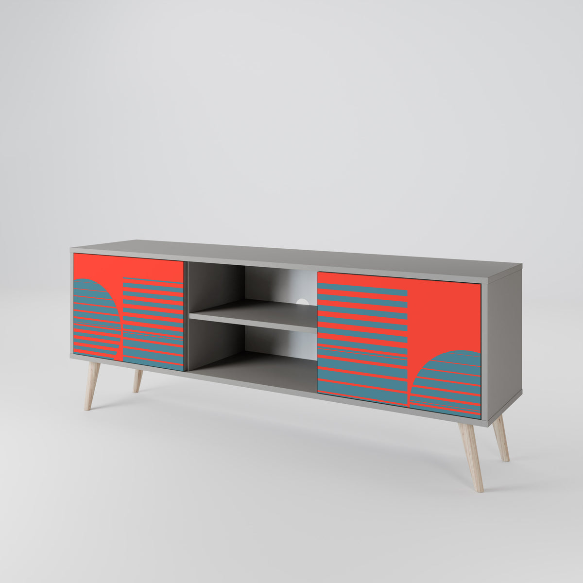 RISING GEOMETRY STARS 2-Door TV Cabinet