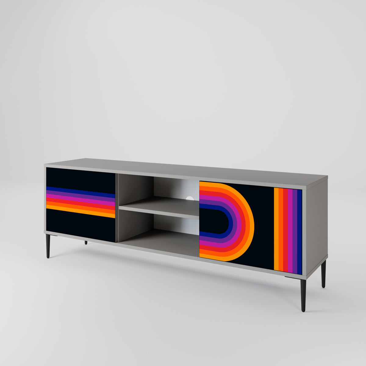 BLINDED BY THE LIGHTS 2-Door TV Cabinet
