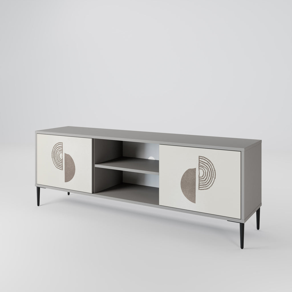 HARMONY ESSENCE 2-Door TV Stand in Grey Finish